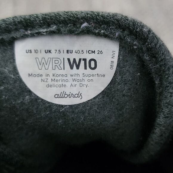 allbirds Women's Wool Runners - Tuke Matcha (Dark Green) 396 - Picture 10 of 14